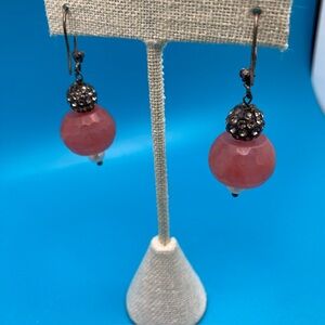 Eye catching Glass Beaded Earrings, EUC
